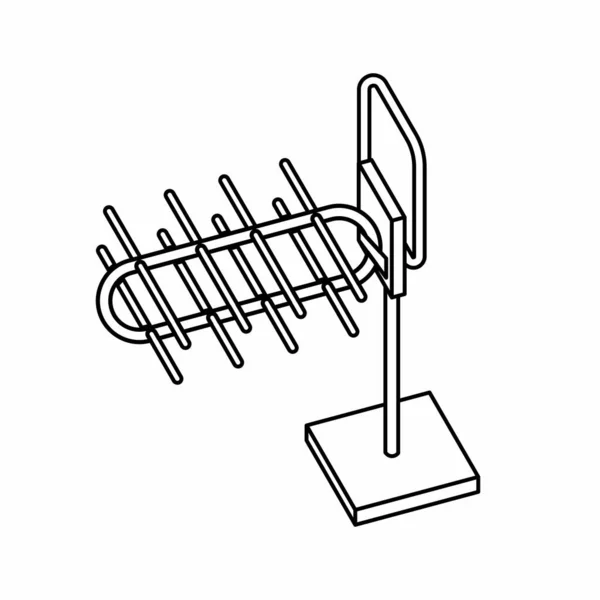 Antenna Vázlat Ikon Vektor Illusztráció — Stock Vector
