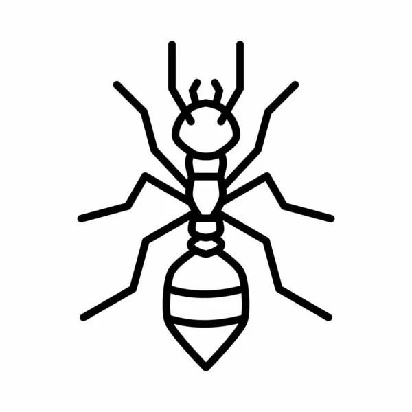 Ameisenumriss Icon Vector Illustration — Stockvektor