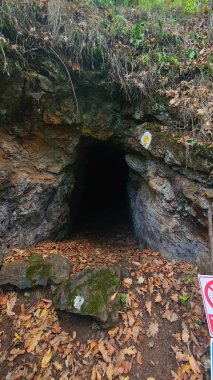 Tarnita Cluj 'da gizemli bir mağarada yürüyüş.