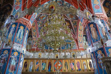 Suprasl Lavra 'nın içindeki avize Polonya' daki Doğu Ortodoks erkek manastırı.