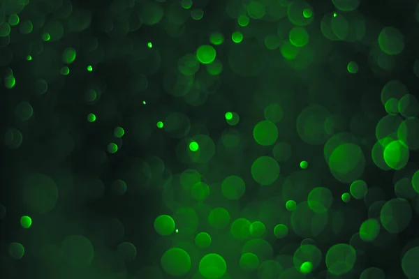 Зеленый Боке Фон Размытый Фон Красивый Светящийся Свет — стоковое фото