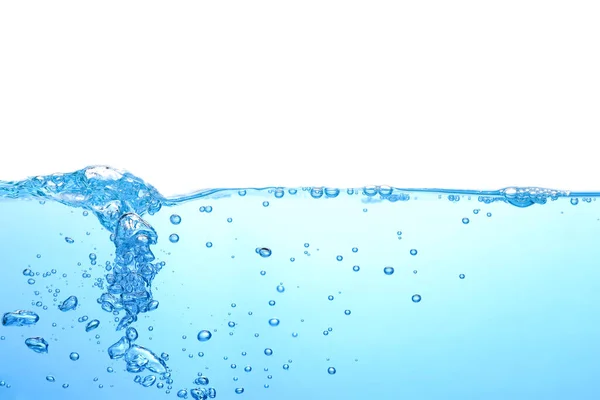 Waterplons Met Luchtbellen Fris Schoon Oppervlak Aqua Stromend Golf Schoon — Stockfoto