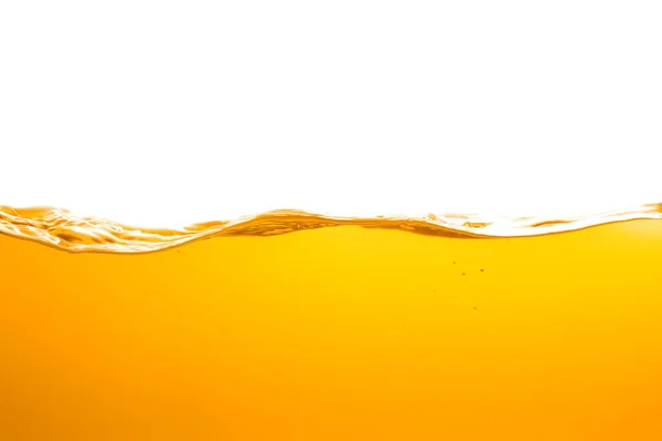 Orange Juice Isolated White Background Healthy Fresh Drink Natural Waves 免版税图库照片