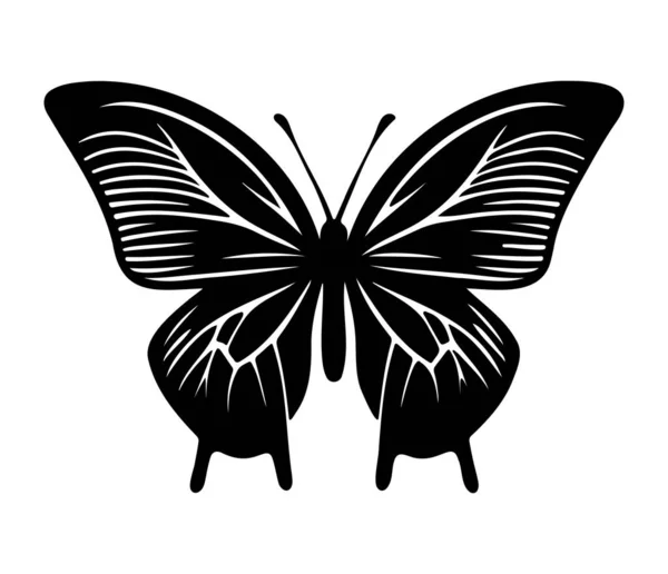 Ikona Motyla Prosta Ilustracja Wielkiej Ikony Wektora Motyla — Wektor stockowy
