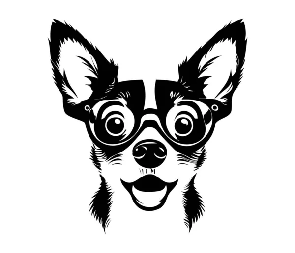 Hund Mit Brille — Stockvektor