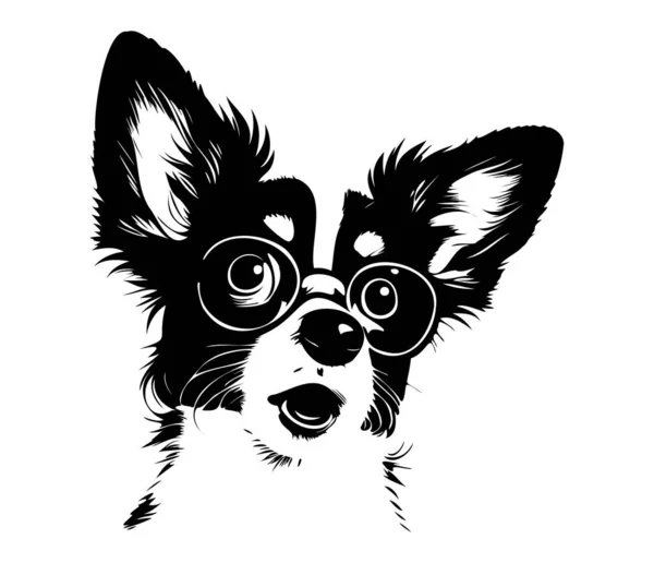 Hund Mit Brille — Stockvektor