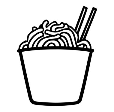 Asya Mutfağı Aşıkları İçin Yemek Çubuklarıyla Yemek Paketinde Lezzetli Erişteler