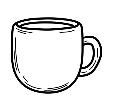 Modern Tasarım Konseptleriyle Bir Kahve fincanının Basit Tasarımı