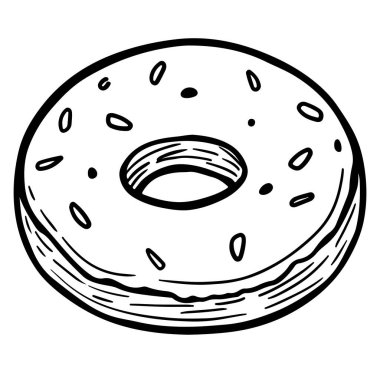 Bu el yapımı taslak, şekerleme ve jölelerle süslenmiş, yiyecekle ilgili konulardaki tatlılık ve hoşgörüyü göstermek için mükemmel bir donut içeriyor..