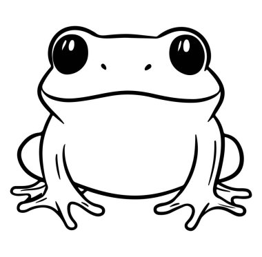 Bu sevimli kurbağa çizimi, eğitici ve dekoratif kullanım için mükemmel büyük gözlere ve pürüzsüz bir vücuda sahiptir. El işleri ve projeler için ideal!