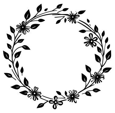 Siyah yapraklı ve çiçekli zarif çiçek desenli.