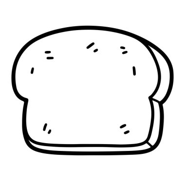 Yaratıcı Mutfak Tasarımları İçin Bir Ekmek Diliminin Basit Tasarımı