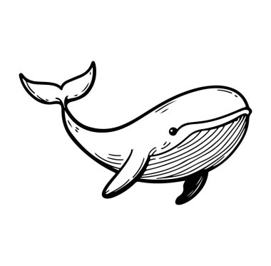 Görkemli bir balinanın zarif bir şekilde okyanusta yüzme sanatı.