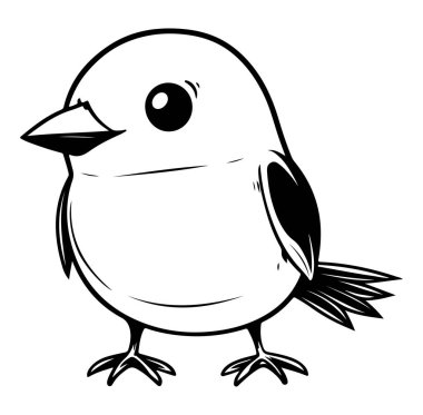 Basit Çizgileri ve Etkileyici Özellikleri olan Sevimli Çizgi Film Karakteri