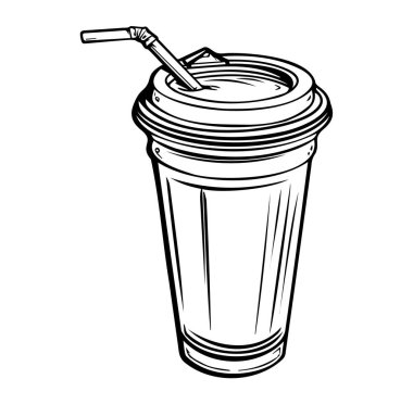 Tek kullanımlık bir bardaktaki nefis soğuk içecek.