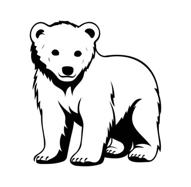 Siyah ve Beyaz Giyen Ayakta Duran Boz Ayı 'nın Ayrıntılı Resimleri