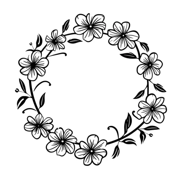 Tasarım için Siyah ve Beyaz Çelenk Özeti