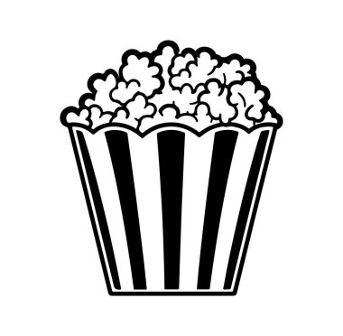 Lezzetli Fluffy patlamış mısır çerezi ile klasik patlamış mısır kovası