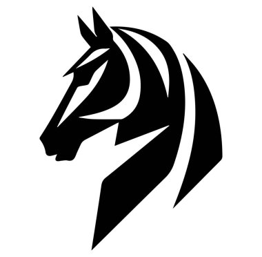 Yaratıcı Projeler için Sanatsal Siyah ve Beyaz Zebra Baş Tasarımı