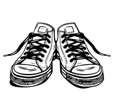 Yaratıcı Projeler için Klasik Yüksek Ayakkabı Çizimi