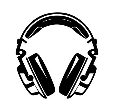 Klasik Kulaklıkların Siyah ve Beyaz Tasarımı