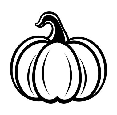 Klasik Balkabağı Tasarımı 'nın Siyah ve Beyaz Tasarımı