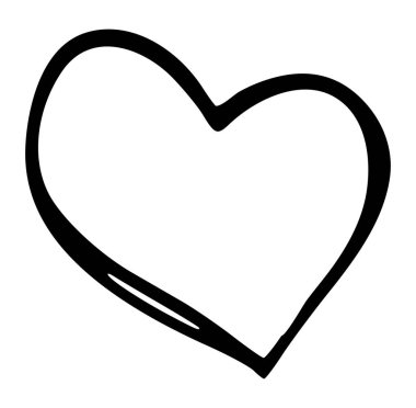Yaratıcı Tasarımlar İçin Basit El Çizimi Kalp ŞekliName