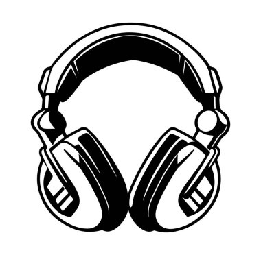 Temiz Modern Tasarımlı Siyah Kulaklıklar