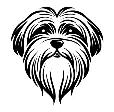 Yumuşak Kürklü Şirin Çizgi Köpek Kafa Tasarımı