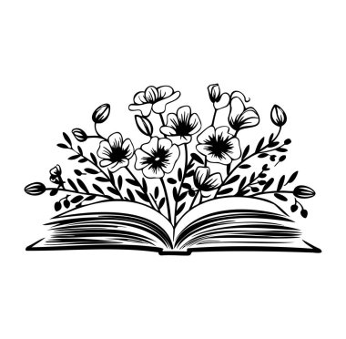 Doğanın İlham Verdiği Sanat İçin Açık Kitaptan Çiçek Tasarımı