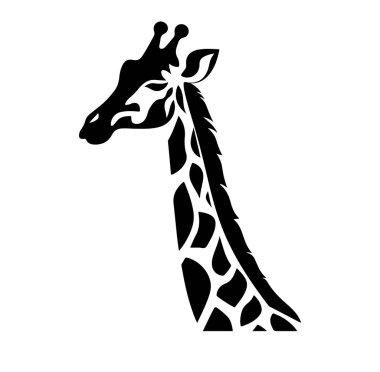 Zarif Zürafa Siluet Yaratıcı Projeler Tasarımı