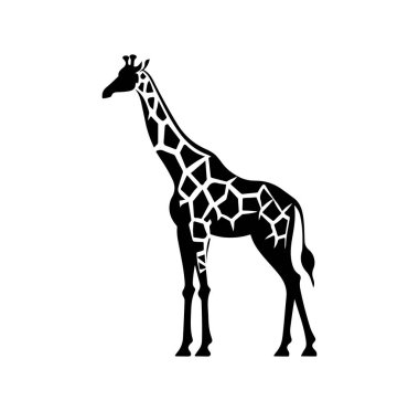 Eşsiz Desenli Tasarımlı Zarif Zürafa Silueti