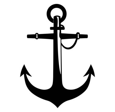 Siyah Çapa İllüstrasyonu Güç ve İstikrarı Sembolize Ediyor