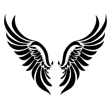 Sanatsal Amaç ve Yaratıcılık İçin Zarif Kara Kanat Tasarımı