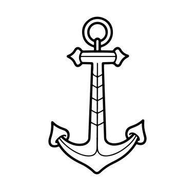 Minimalist Biçimli Klasik Denizcilik Sunucusu İllüstrasyonu