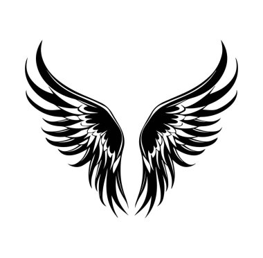 Yaratıcı ve Sanatsal Kullanım için Zarif Kara Kanat Tasarımı