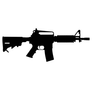 Beyazlara Karşı Saldırı Tüfeğinin Siyah Silueti