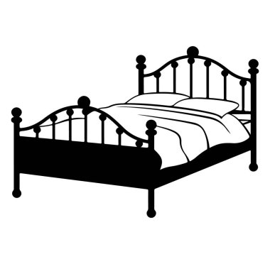 Yumuşak Yastıklı ve Battaniyeli Zarif Demir Çerçeve