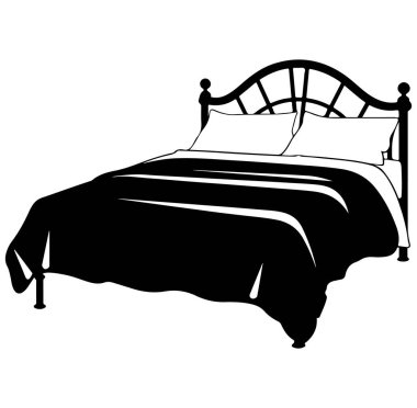 Yastıklı ve Battaniyeli Şık Yatağın Zarif Silueti