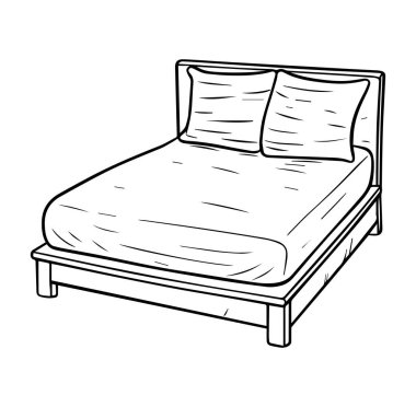 Beyaz Yastıklı ve Temiz Tasarımlı Rahat Yatak