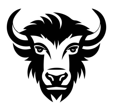 Cesur Siyah Bufalo Baş Tasarımı Yaratıcı Projeler