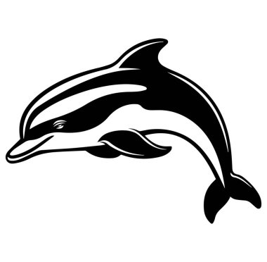 Okyanus Dalgaları Sanat Çiziminde Zarif Yunus Yüzüşü