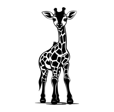 Yaratıcı ve Sanatsal Projeler için Zürafa Silüeti Tasarımı