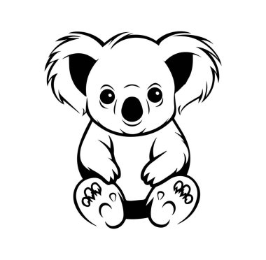 Sevimli Çizgi Film Koalası Sevimli Özellikleri ve Etkileyici Gözleriyle