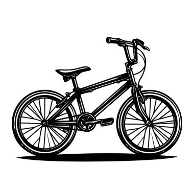 Sanatsal Siyah-Beyaz Bisiklet Tasarımı