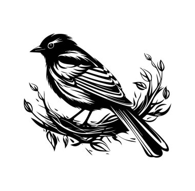 Yaprak Tasarımlı Zarif Kuş Resimleri