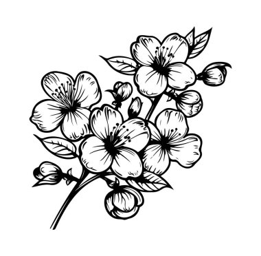 Sanatsal Projeler için El Çizimi Çiçek Tasarımı