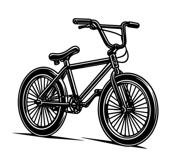 Minimalist Siyah ve Beyaz Bisiklet Çizim Tasarımı