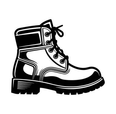 Basit Biçim Tasarımında Klasik Siyah İş Çizme Profili