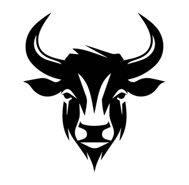Modern Tasarımlar İçin Şekillendirilmiş Siyah Boğa Başı Grafiği